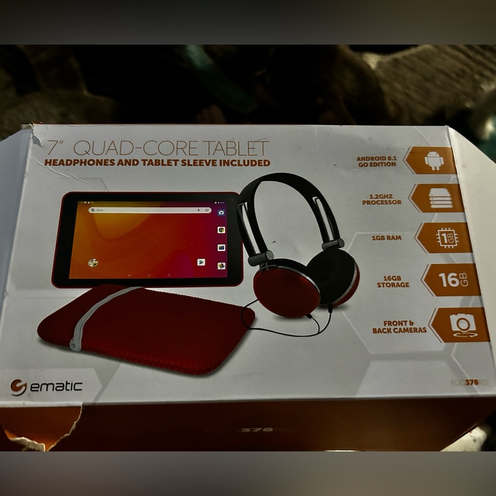 Ematic 7” quad core tablet